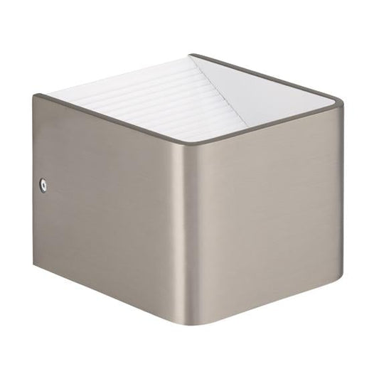 Eurolux - Sania3 Square Wall Light 80mm Satin Chrome