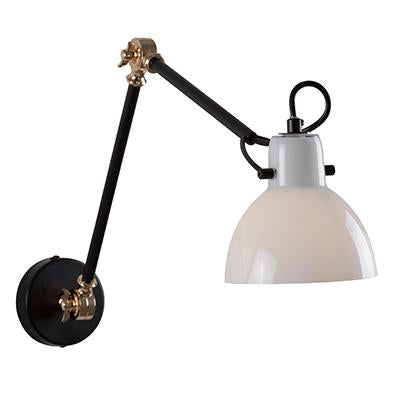 Eurolux - Siena AdjusTable Wall Light Opal/Black