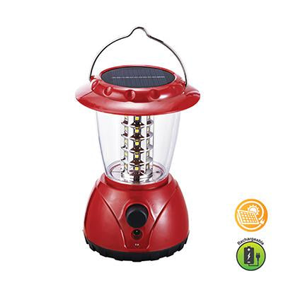 Eurolux - Rechargeables Solar LED Lantern 120mm Red