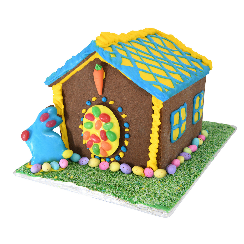 Chocolate Cookie Bunny House Kit. Party supplies. Party decor. Party favors. Easter