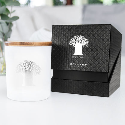 Soy Candle in Glass Container in upmarket black box- 230ml