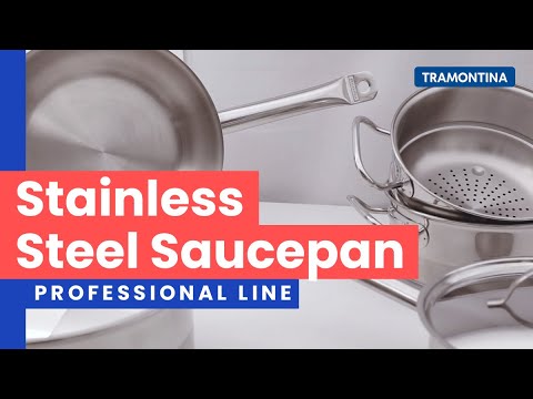 Tramontina Professional 30 cm 2.9 L shallow stainless steel frying pan with long handle and tri-ply base - TRM-62635300 