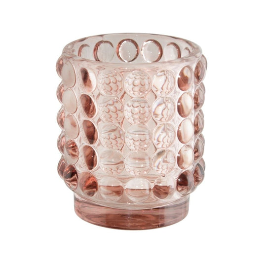 iHouzit Candle Holders Bella Pink Glass Votive (8 cm)