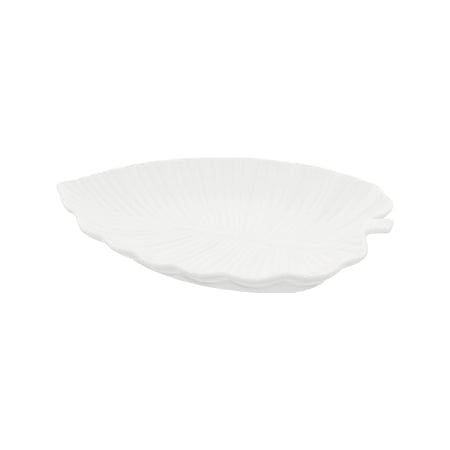 Isa White Leaf Plate (25cm)