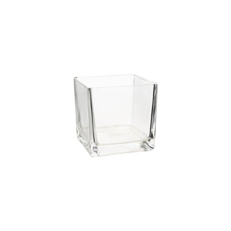 Decorative Glass Clear Cube (12x12x12cm)