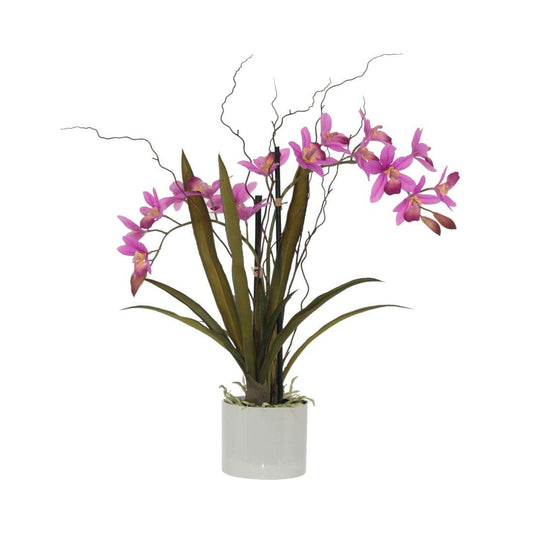 Hot Pink Orchid In Pot 51cm
