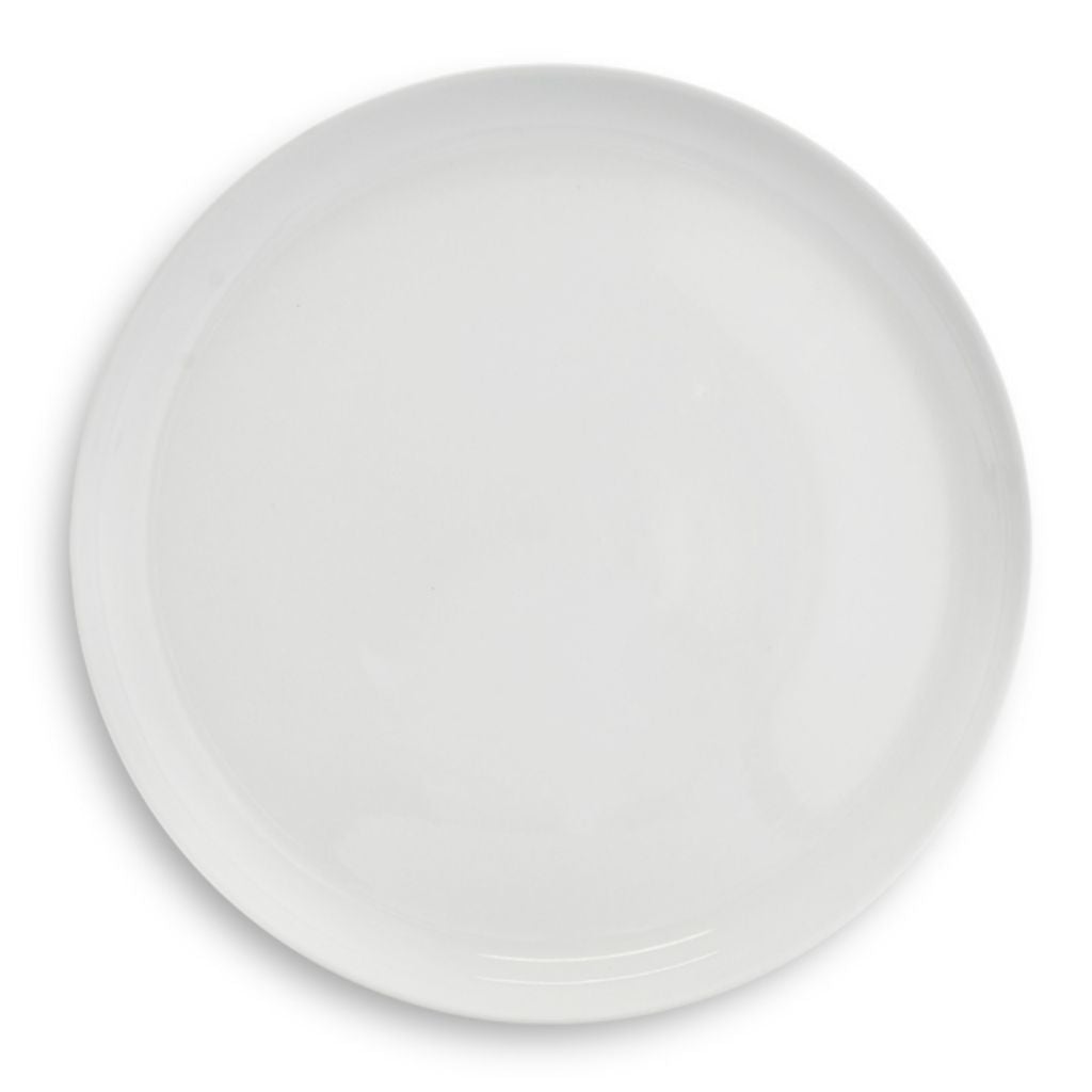 iHouzit Serving Platters White Porcelain Round Platter (38.5 cm) (Set of 2)