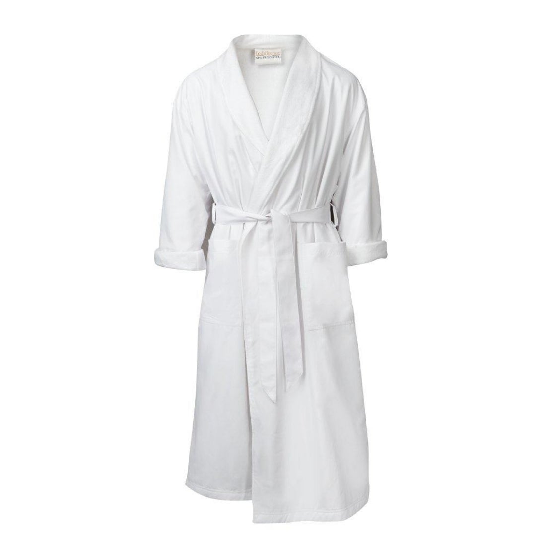 Robe - Dual-Layer Microfiber (Unisex) in White-ONE SIZE FITS ALL
