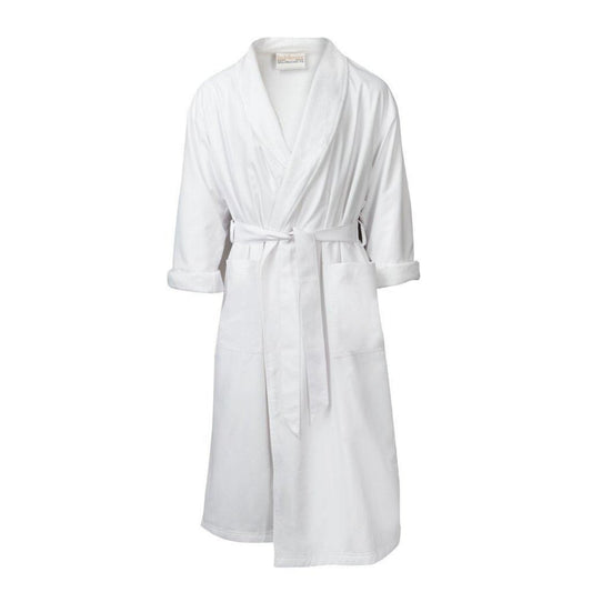 Robe - Dual-Layer Microfiber (Unisex) in White-ONE SIZE FITS ALL