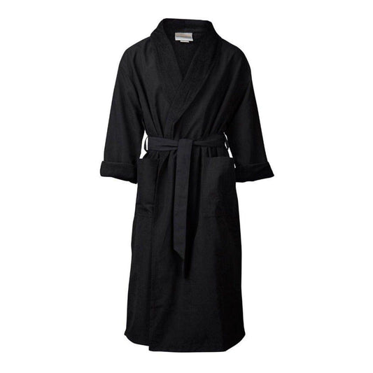Robe - Dual-Layer Microfiber (Unisex) in Black-ONE SIZE FITS ALL