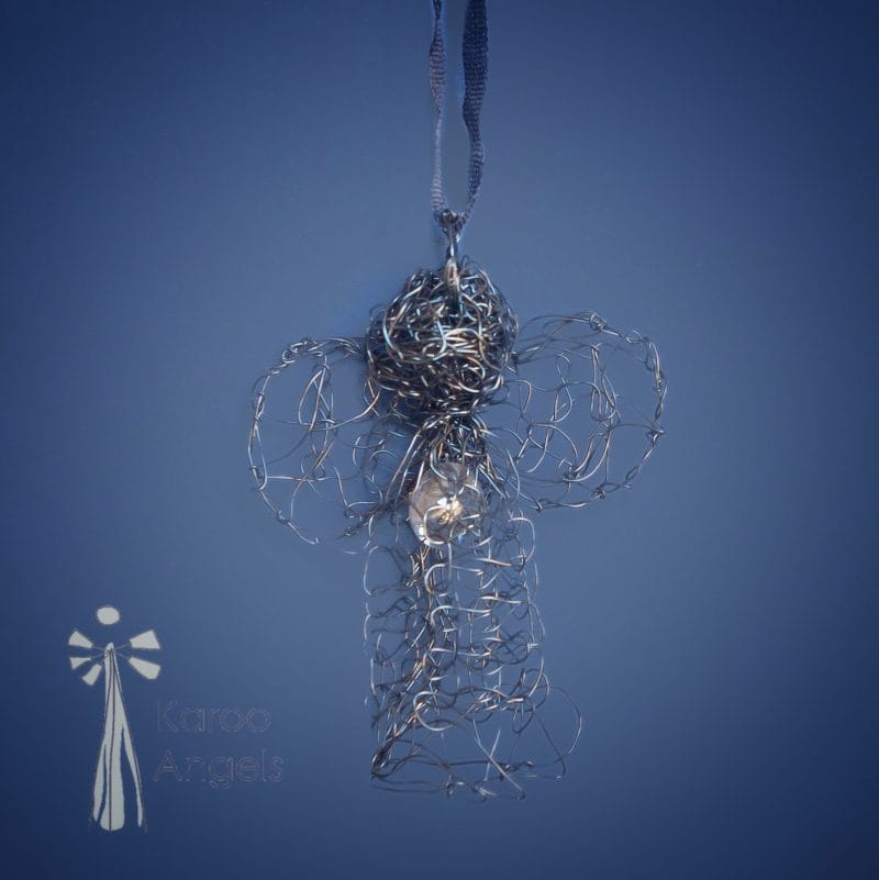 Karoo Angels - Hematite Wire Knitted Juweel Pendant