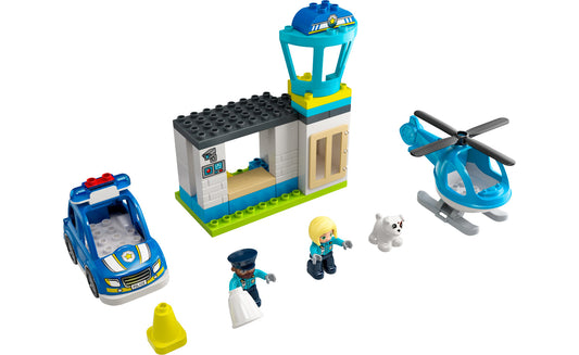 Lego DUPLO Rescue Police Station & Helicopter