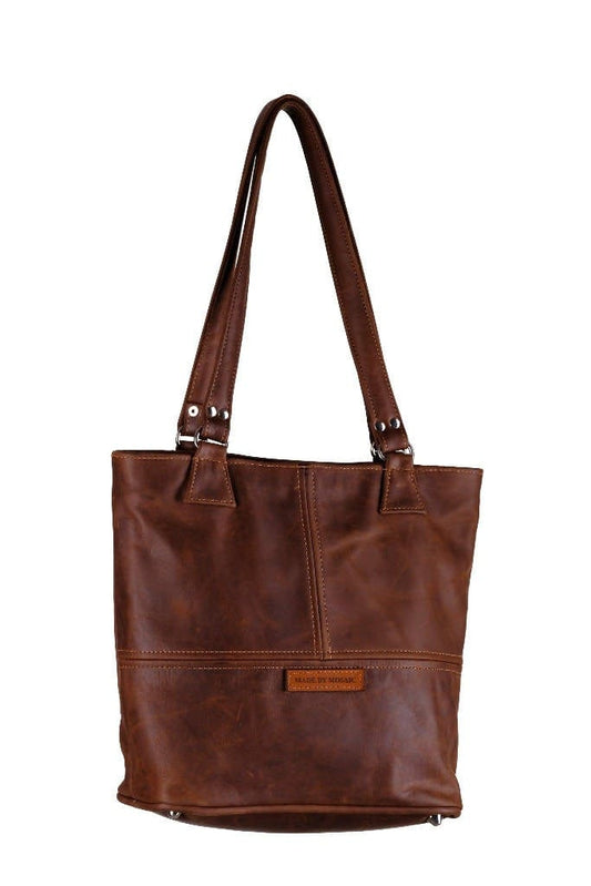 Made By Mosaic Ladies handmade leather handbag Mila Diesel Brown Made by Mosaic - Mila Ladies Leather Handbag, Shoulder Bag