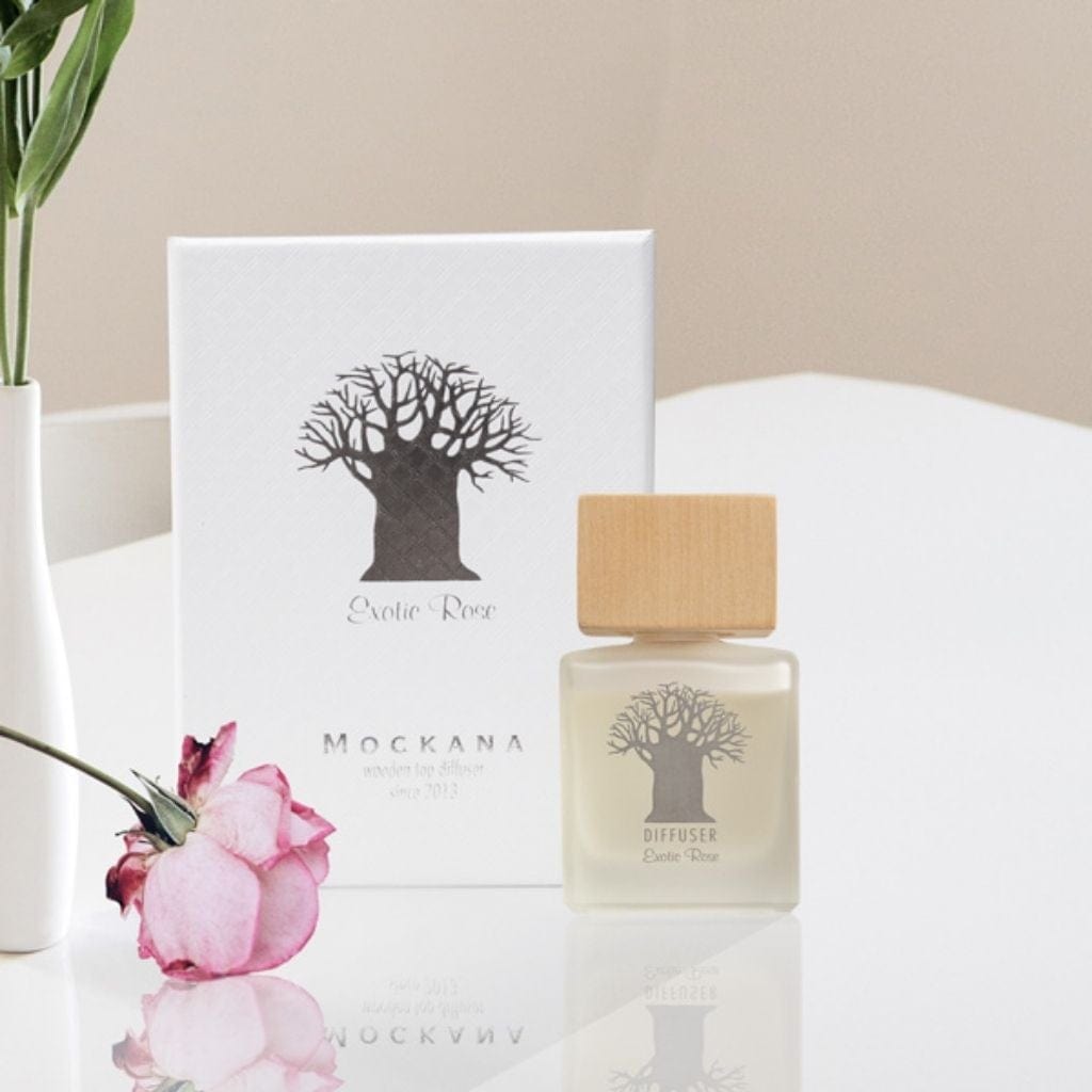 Wooden Top Diffuser Exotic Rose – 160ml - Mockana