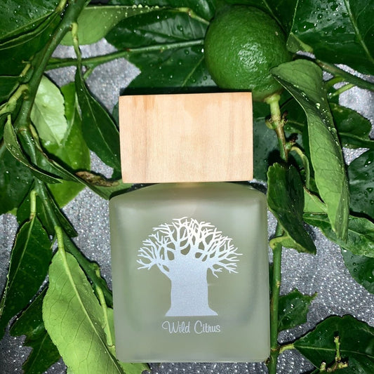 Fragrance Diffuser with Wooden Top - Wild Citrus - Mockana
