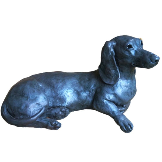 Dog Sculpture - Frankie The Dachshund by Carol Slabolepszy