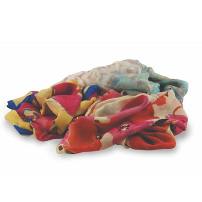 Patterned Polyester Silk Scarves