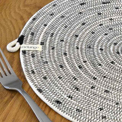 Placemat  - Stitched Polka Dot