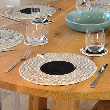 Placemats & Coasters (set of 4 each) - Liquorice