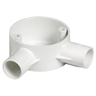 Radiant - Conduit Box 2 Way Angle 20mm PVC - RE249