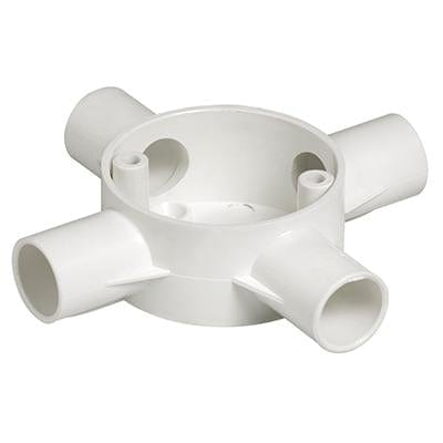 Radiant - Conduit Box 4 Way 20mm PVC - RE253