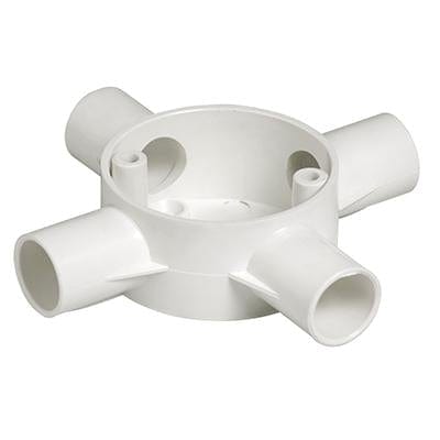 Radiant - Conduit Box 4 Way 25mm PVC - RE254