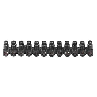 Radiant - Connector Strip 10 Amp 12 Way Black - RE277