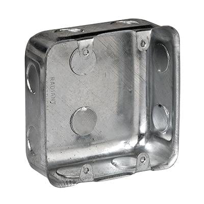 Radiant - Wall Box 100x100mm Galvanized - RE376