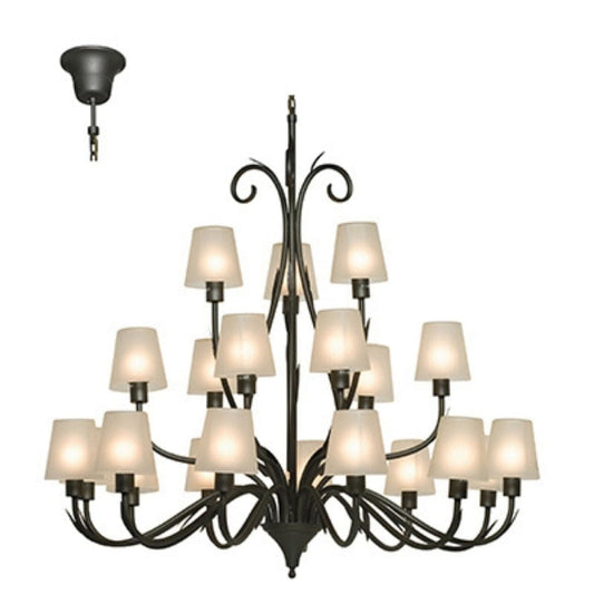 Radiant - Arum 21LT Chandelier Charcoal 21xE27 - RCH56