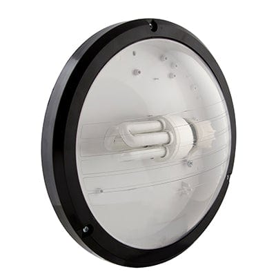 Radiant - Bulkhead 1xE27 15w Eco Black Clear - Lighting, Lights- RB190BECO