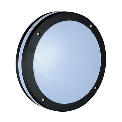 Radiant - Bulkhead Round 300mm Black 2xE27 - RO414