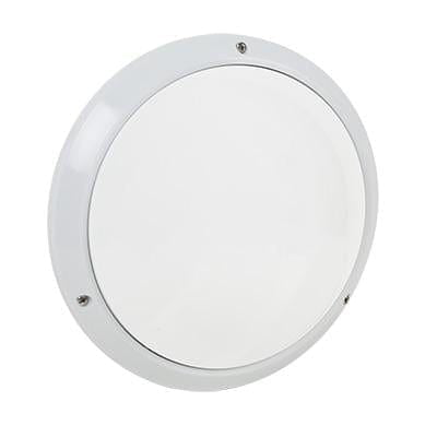 Radiant - Polycarb Round Bulkhead White 2xE27 60w - RB147