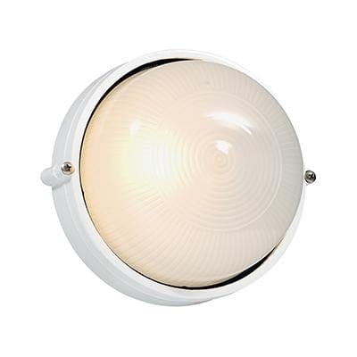 Radiant - Round Small Plain Bulkhead White 1xE27 - RB153W