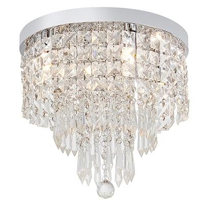 Radiant - Crystal Round Ceiling Light Chrome 4xG9 40w - RC175