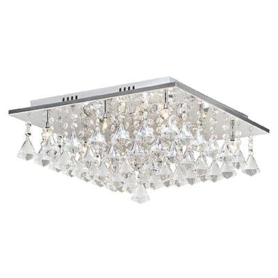 Radiant - Eltham Crystal 12LT Ceiling Light 420mm Chrome - RC120