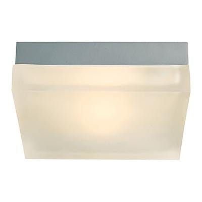 Radiant - Puck Square Ceiling Light 230mm Satin Silver - RC49