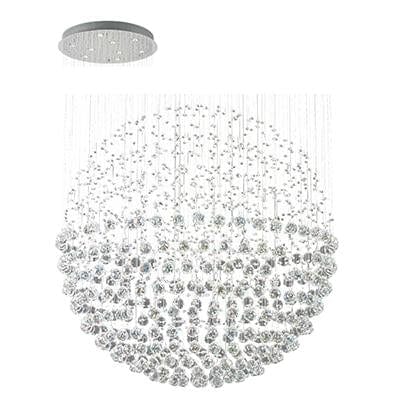 Radiant - Crystal Ball 9LT Chandelier Chrome - RP278