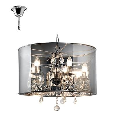 Radiant - Eclipse Chandelier Round Chrome - RP324