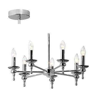 Radiant - Supreme 7LT Chandelier 550mm Chrome - RCH32