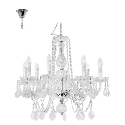 Radiant - Toledo 8LT Chandelier 750mm Chrome/Clear - RCH58CL