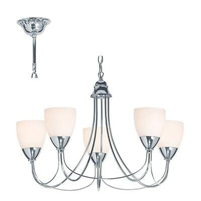 Radiant - Tulip 5LT Chandelier Chrome 5xE14 - RCH34CHW