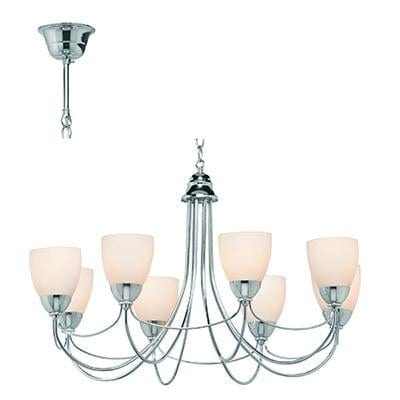 Radiant - Tulip 9LT Chandelier 630mm Chrome - RCH35