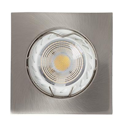 Radiant - Downlight Square Die Cast 50w Satin Chrome C/O 63mm 12v - RD215SC