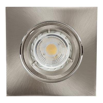 Radiant - Downlight Square Tilt Die Cast 50w Satin Chrome C/O 82mm 12v - RD230