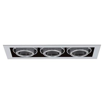 Radiant - Downlight Tilt Satin Silver 3x50w - RD172