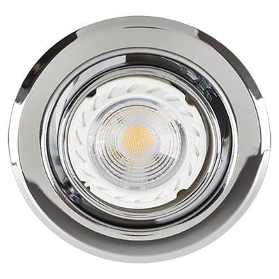 Radiant - Downlight Tilt Steel GU10 50w Chrome C/O 74mm - RD173CH
