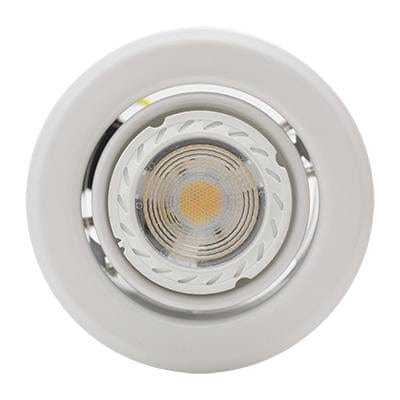 Radiant - Downlight Tilt Steel GU10 50w White C/O 74mm - RD173W