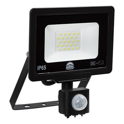 Radiant - Led Flood Light 20w 6500k + Motion Sensor - RFS55