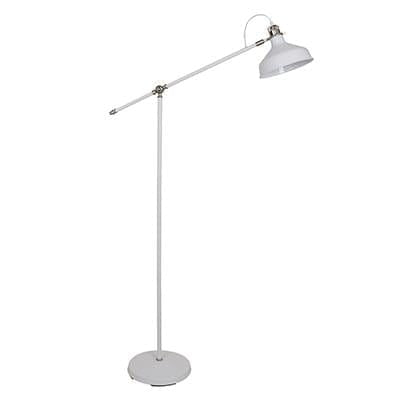 Radiant - Floor Light White and Satin Nickel 1xE27 - RFL15