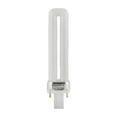 Radiant - Compact Fluorescent Lamp (CFL) G23 2Pin 7w 2700K - RLC94